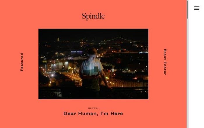 Spindle website preview