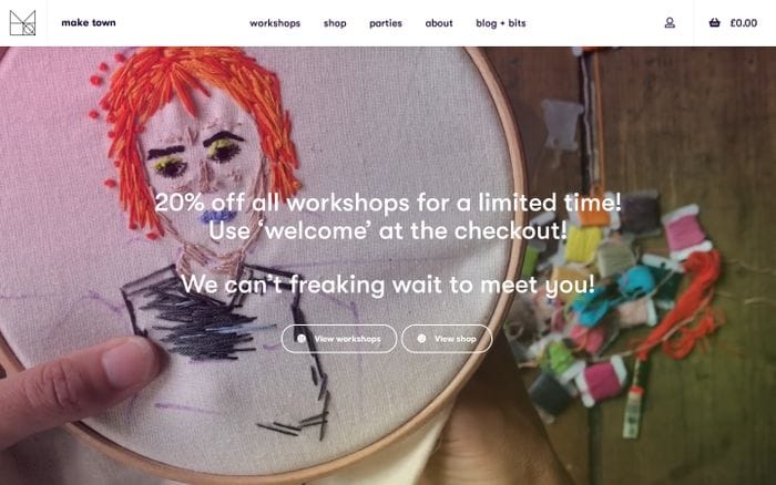 Make Town website preview