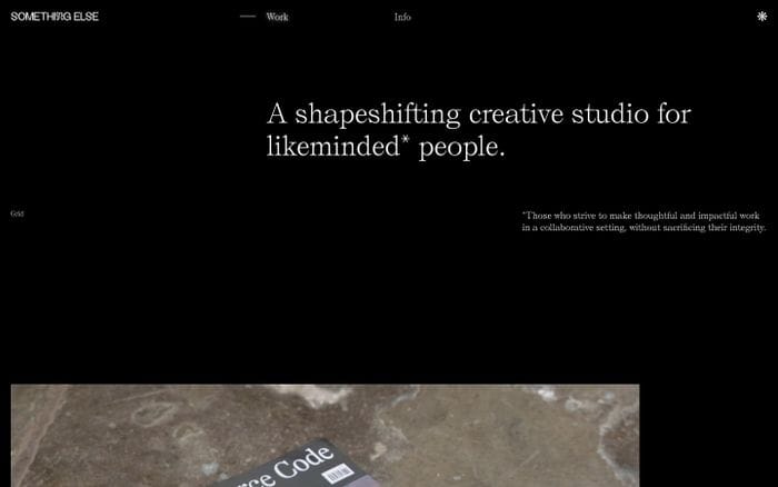 Something Else website preview