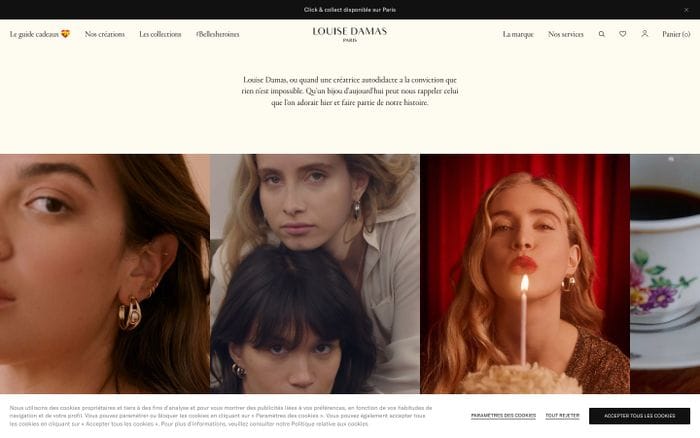 Louise Damas website preview