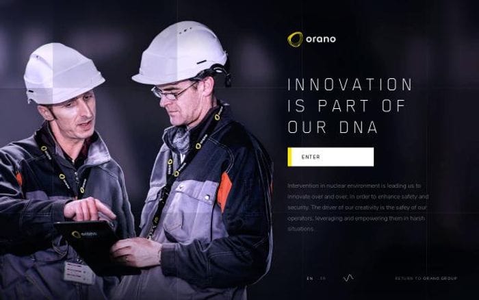 Orano website preview
