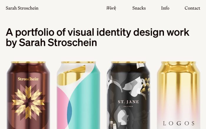 Sarah Stroschein website preview