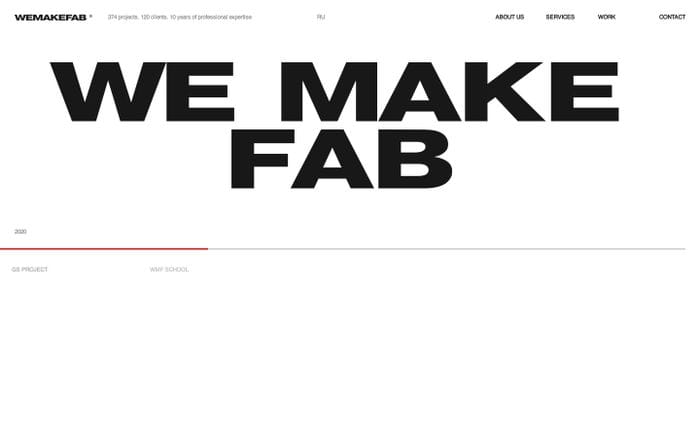 We Make Fab website preview
