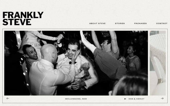 Frankly Steve website preview