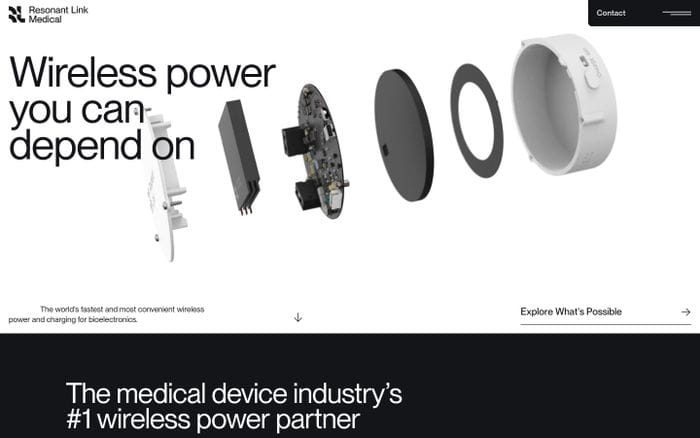 Resonant Link Medical website preview