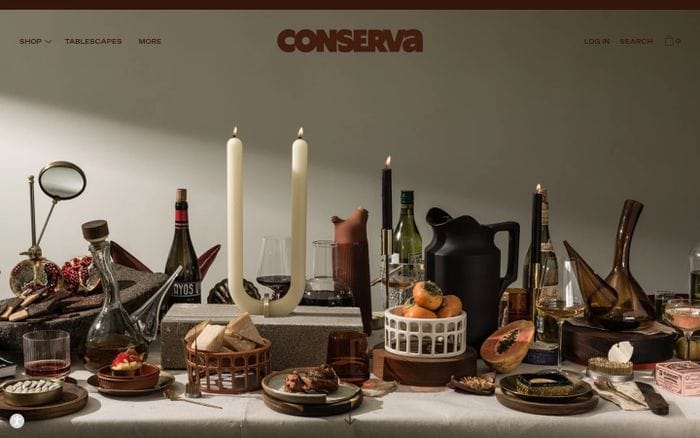 Conserva website preview
