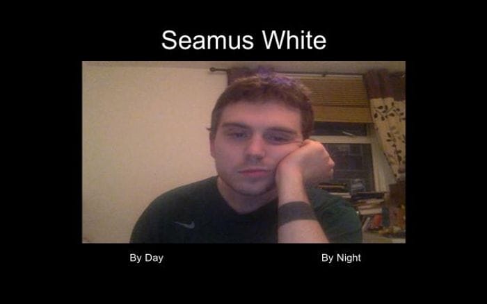Seamus-white website preview