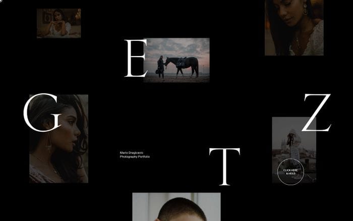 GETZ Photography & Videography — Mario Dragičević website preview