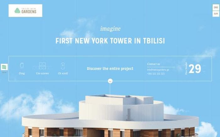 Tbilisigardens website preview