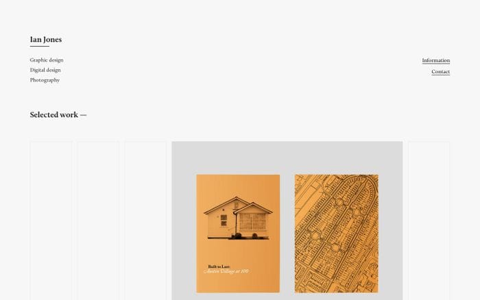 Ian Jones website preview