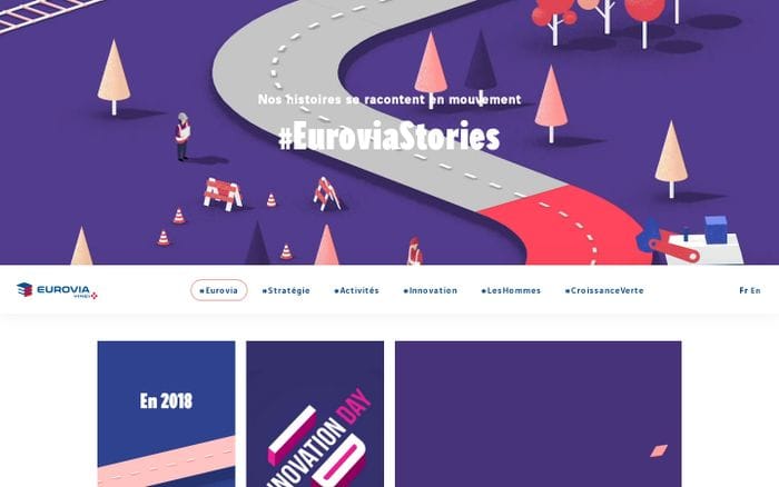 Eurovia Stories website preview