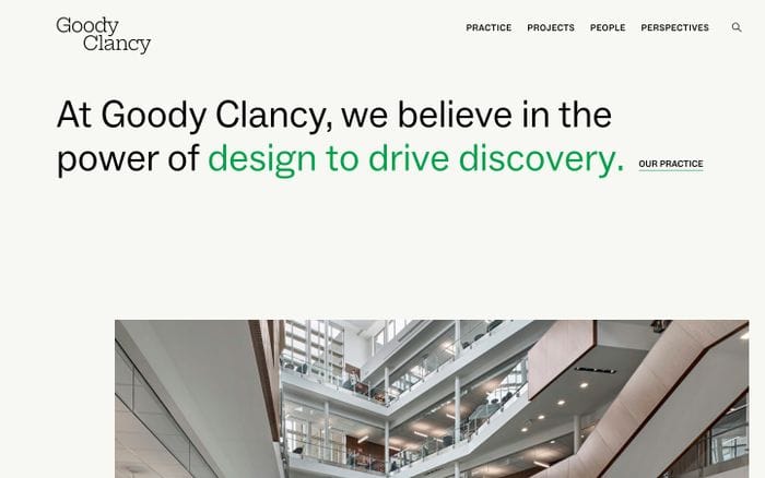 Goody Clancy website preview