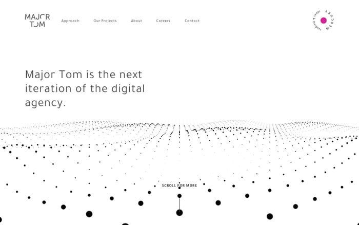 Major Tom website preview