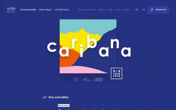 Caribana-festival website preview