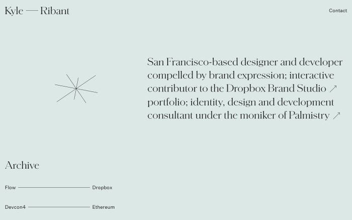 Kyle Ribant — Design and Development website preview