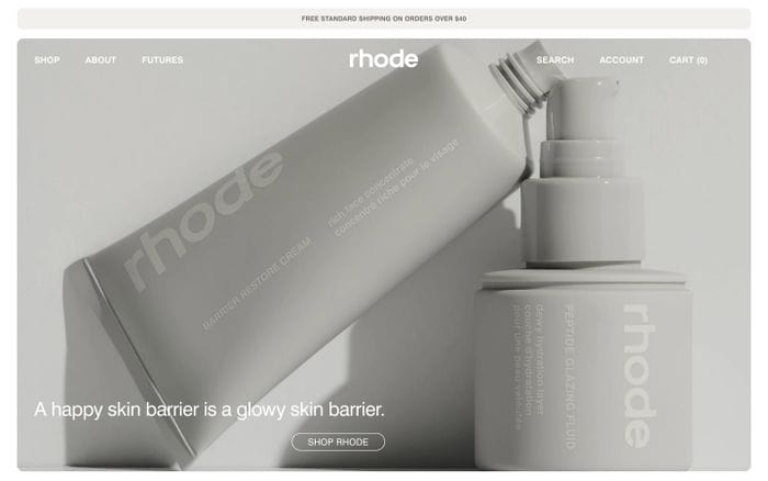 Rhode website preview
