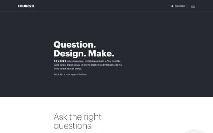 FOUR32C website preview
