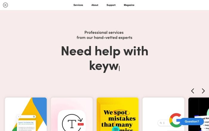 MSM Services website preview