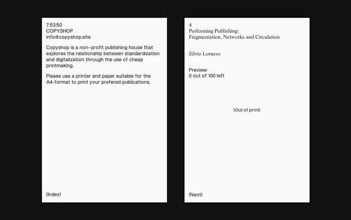 Copyshop website preview