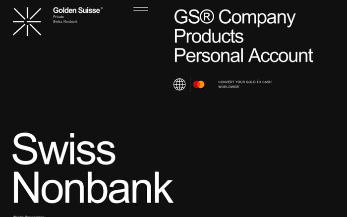 Golden Suisse website preview