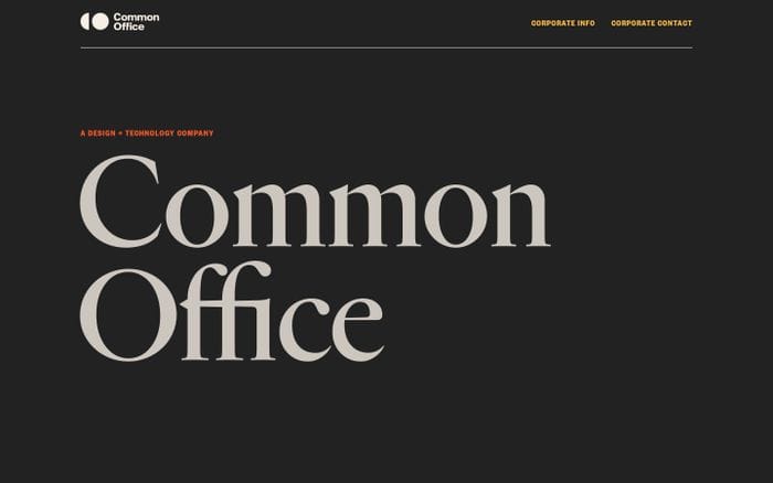Common Office website preview