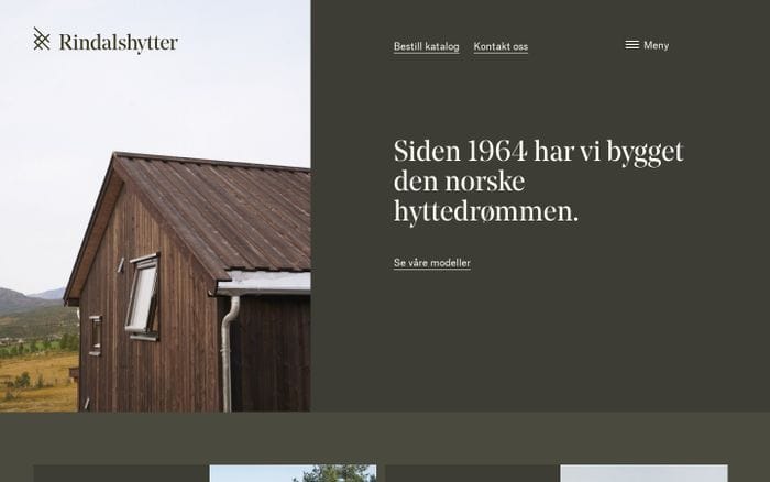 Rindalshytter: Ferdighytter levert som byggesett eller nøkkelferdig website preview