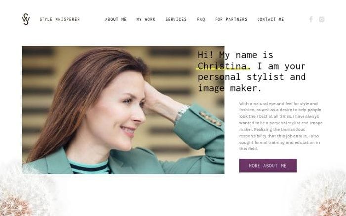 Style-whisperer website preview