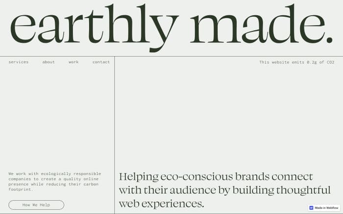 Earthly Made website preview