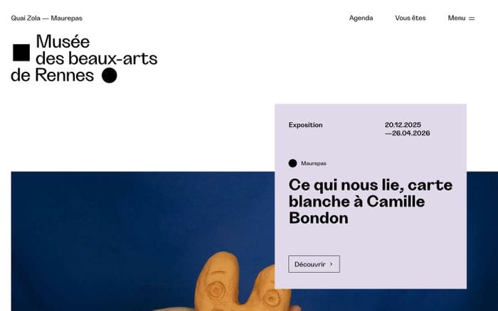 Museum of Fine Arts of Rennes website preview