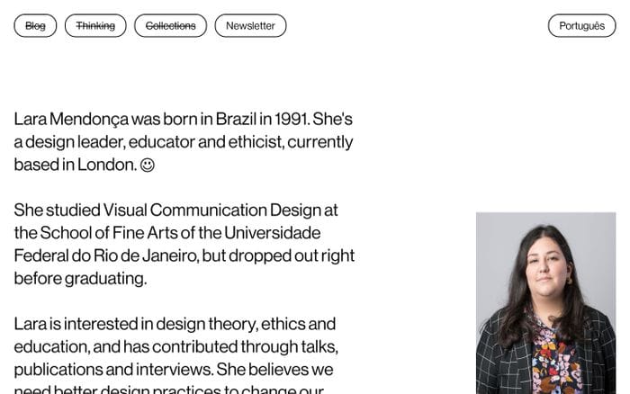 Lara Mendonça website preview