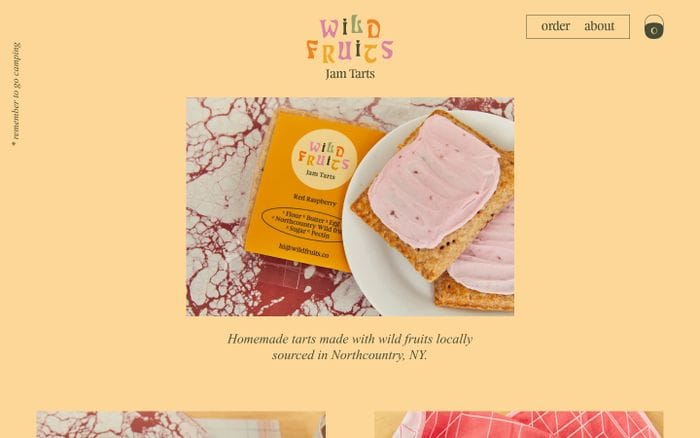 Wild Fruits website preview