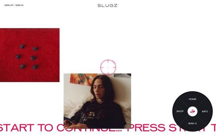Slugz website preview