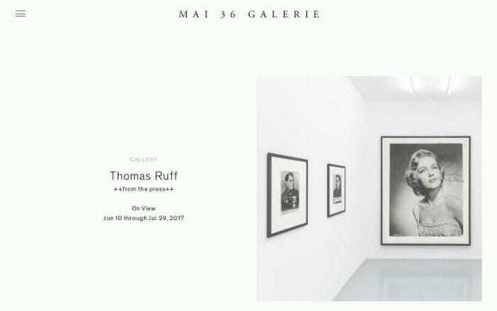 Mai36 website preview