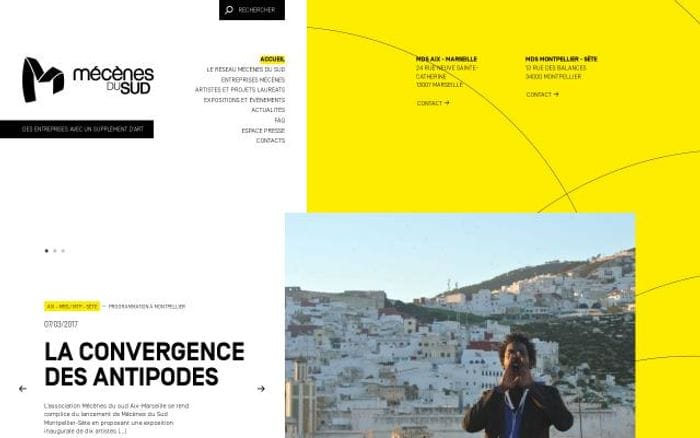 Mecenesdusud website preview