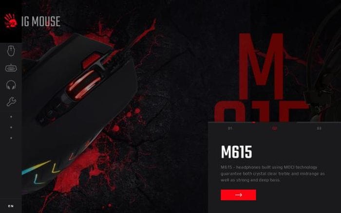 Bloody website preview
