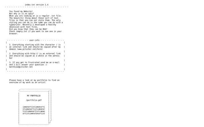 Pitscher website preview