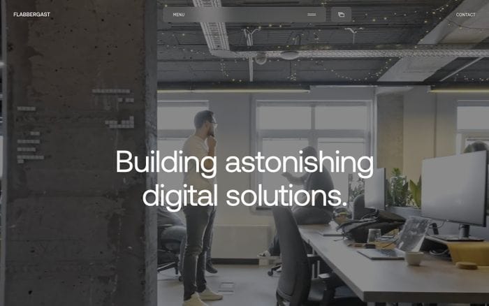 Flabbergast Agency website preview