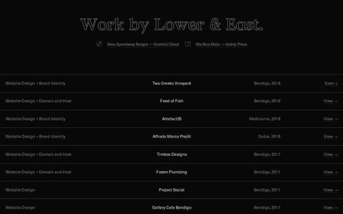 Lowereast website preview