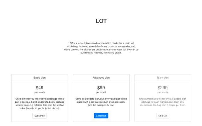 Lot2046 website preview