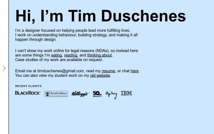 Timduschenes website preview