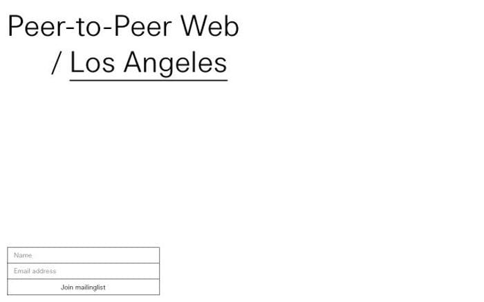 Peer-to-peer-web website preview