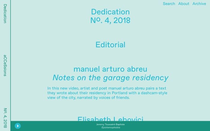 aCCeSsions website preview
