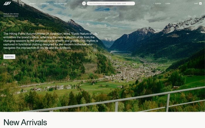 Hiking Patrol website preview