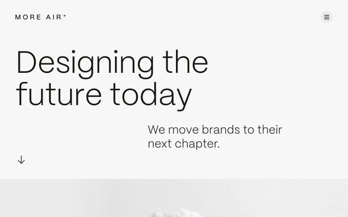 More Air website preview