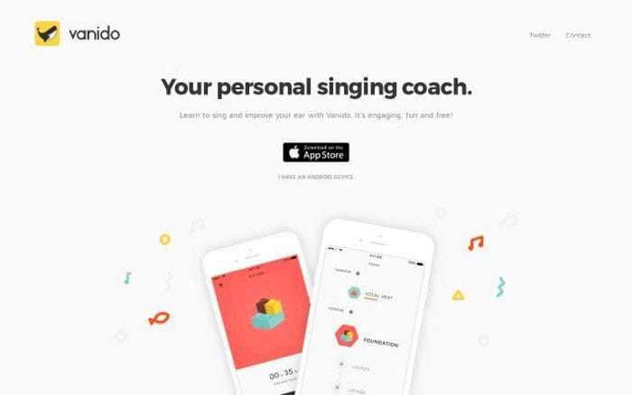 Vanido website preview