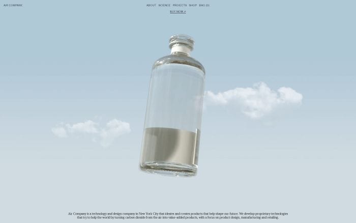 Air Company website preview