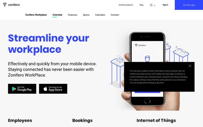 Zonifero Workplace - Zonifero website preview