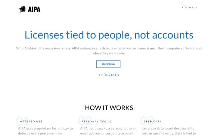 AIPA - Presence Awareness. Powered by AI. website preview