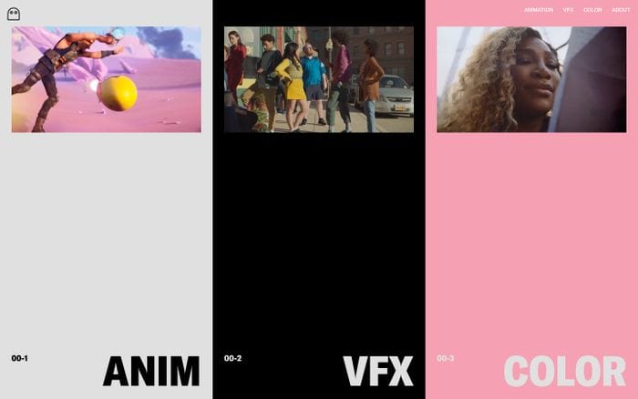 Visual Creatures website preview