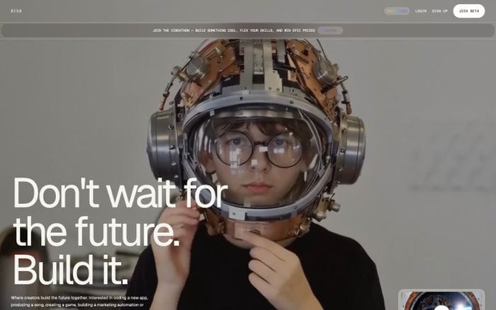B150 website preview